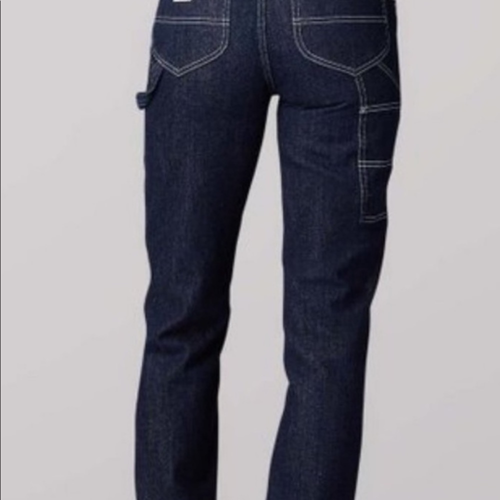 NWT Lee Vintage Modern High Rise Dungaree Ankle Carpenter Jeans - Picture 3 of 6